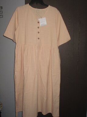 Little Cottonwood Alder Dress in Peach L  NWT